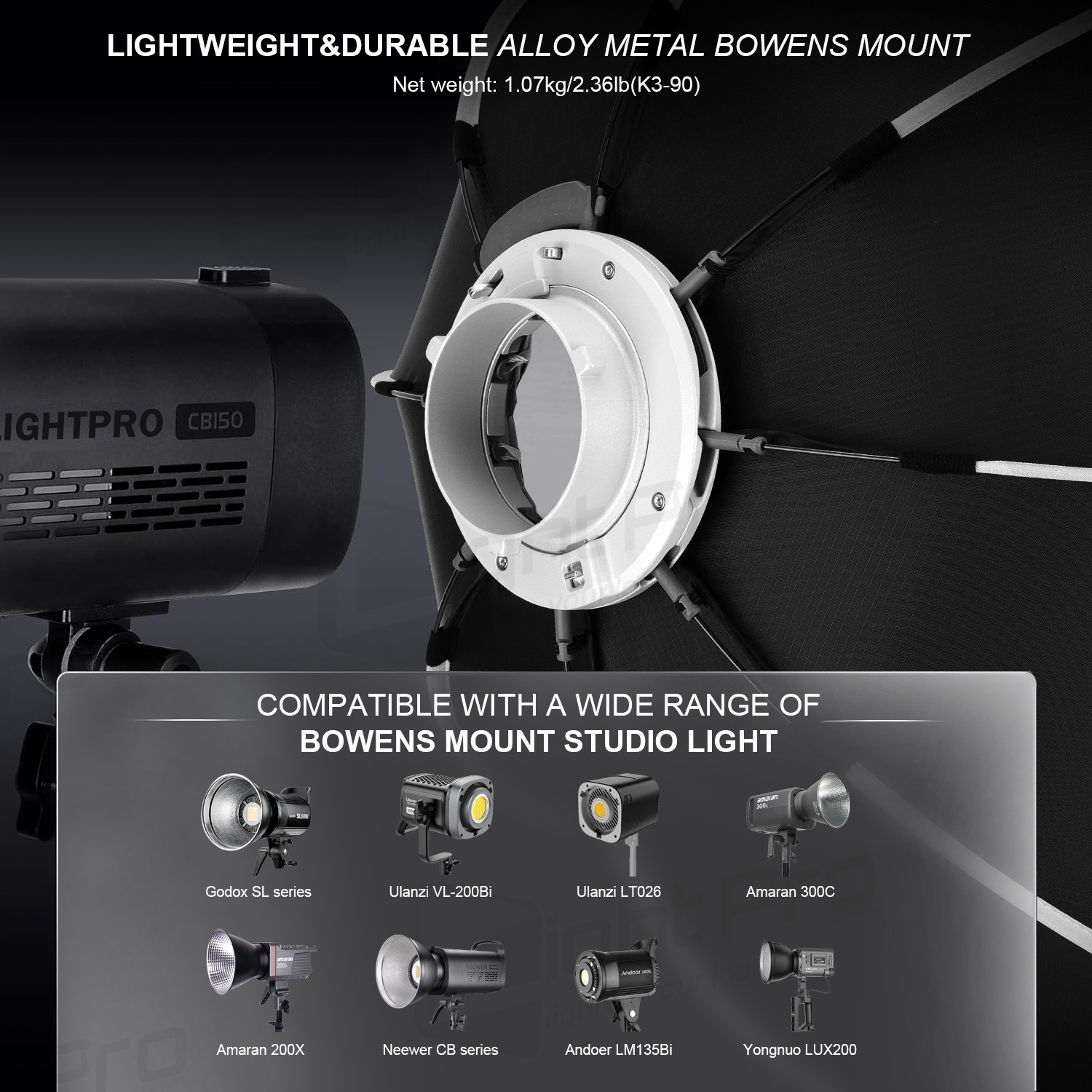 Triopo K3 Quick-Setup Bowens M - Photography Umbrella Lighting Setup บทวิจารณ์และราคา