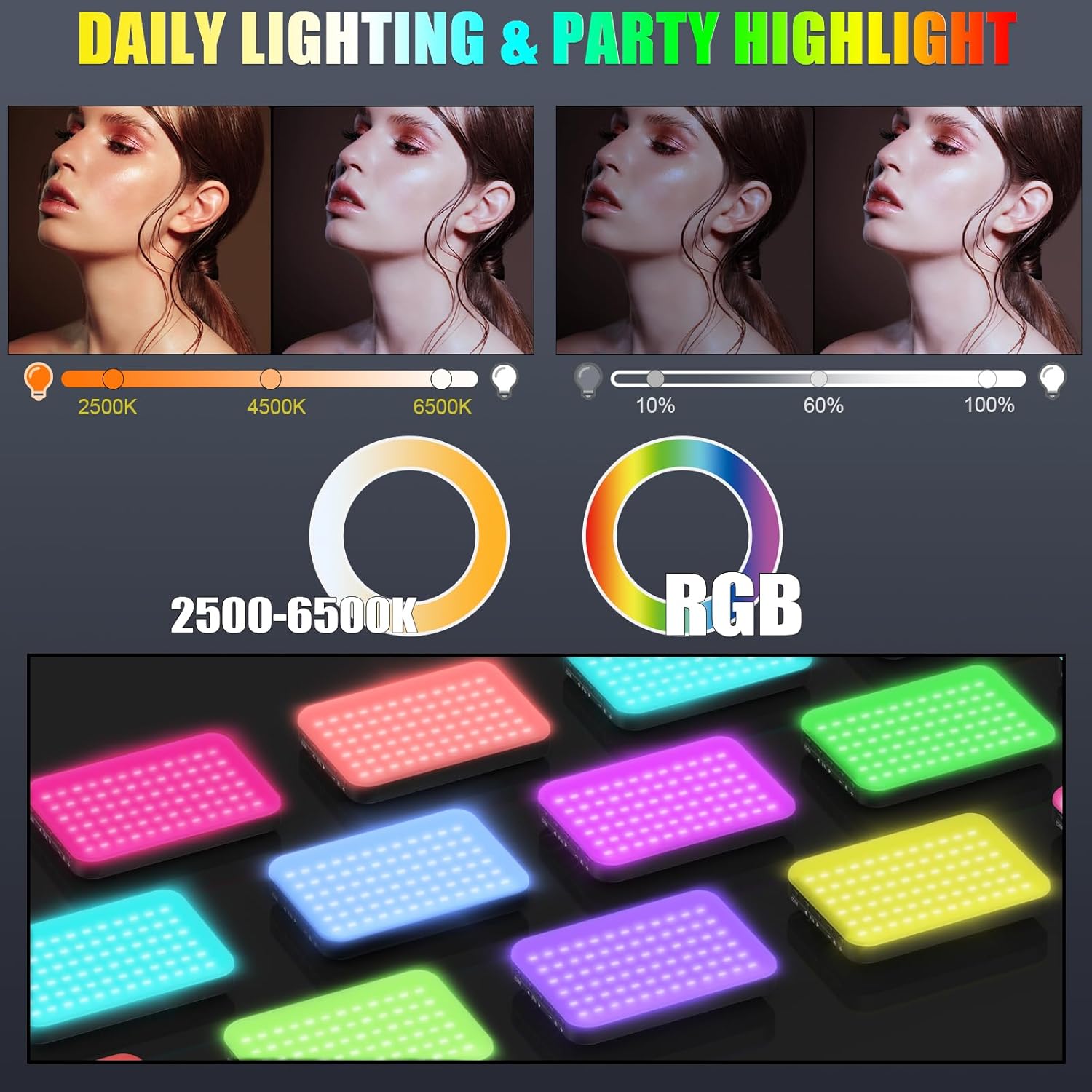 108 LED RGB Video Light, 2500K - Photography Lighting Rgb บทวิจารณ์และราคา
